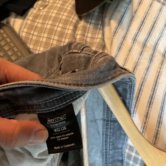 Men’s REVTOWN AUTOMATIC JEANS Steel Grey 32 x 27 inches - Picture 4 of 4